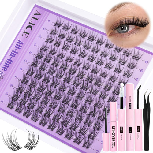 Natural Wispy Cluster Lash DIY Kit with Remover