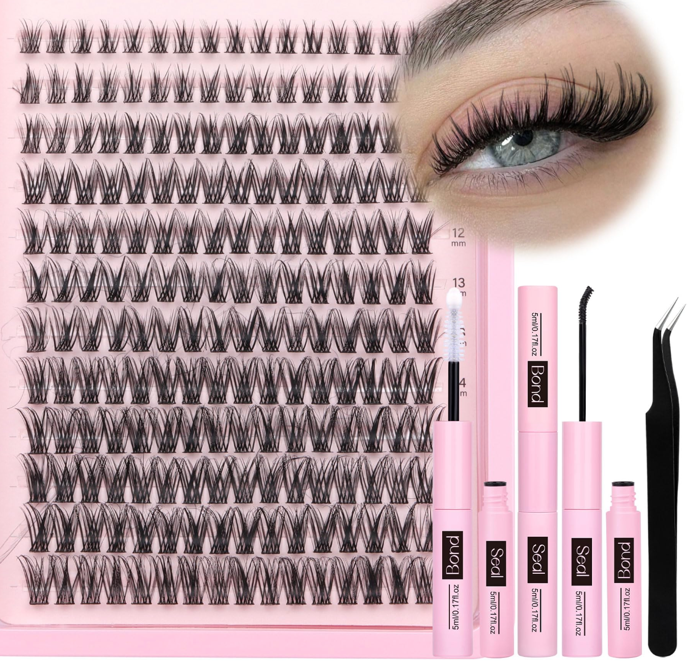 GlamCluster Wispy Lash Extension Set